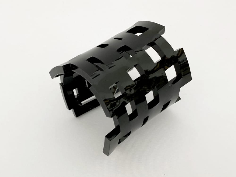 Black Geometric Plexiglass Bracelet