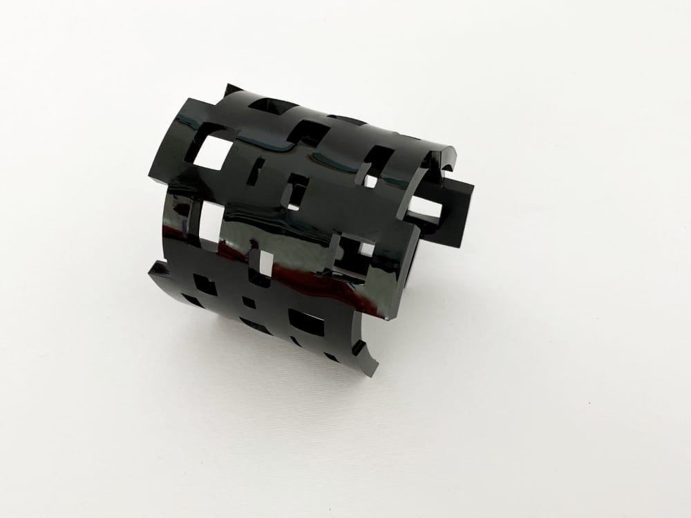 Black Geometric Plexiglass Bracelet
