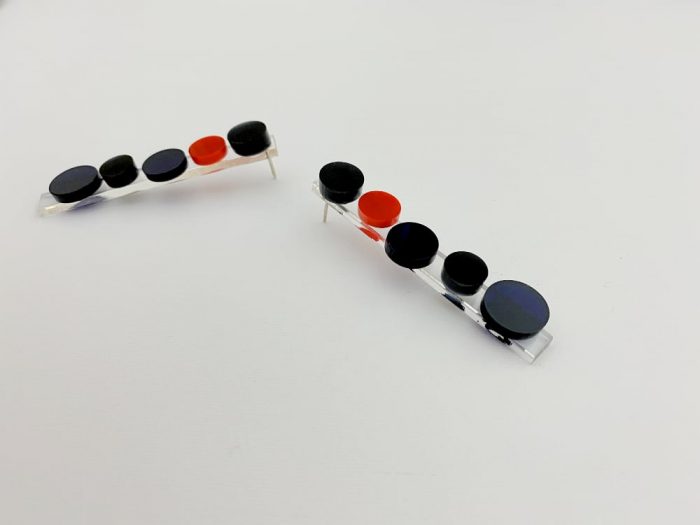 transparent acrylic earrings by plexi shock
