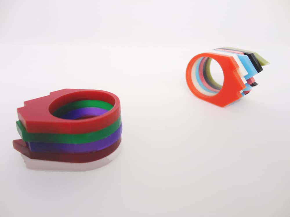 experimental plexiglass ring set by plexi shock