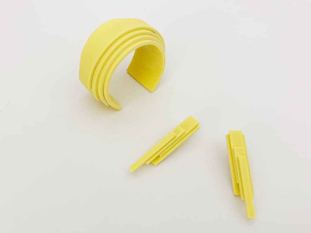 architectural yellow jewelry by plexi shock