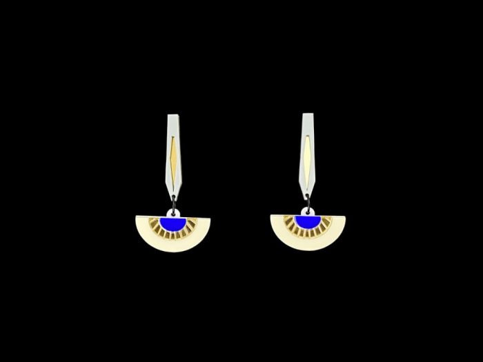 art deco drop earrings