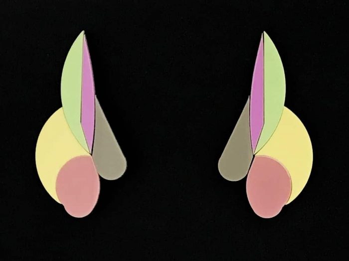 acrylic design earrings