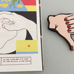 thumb up brooch
