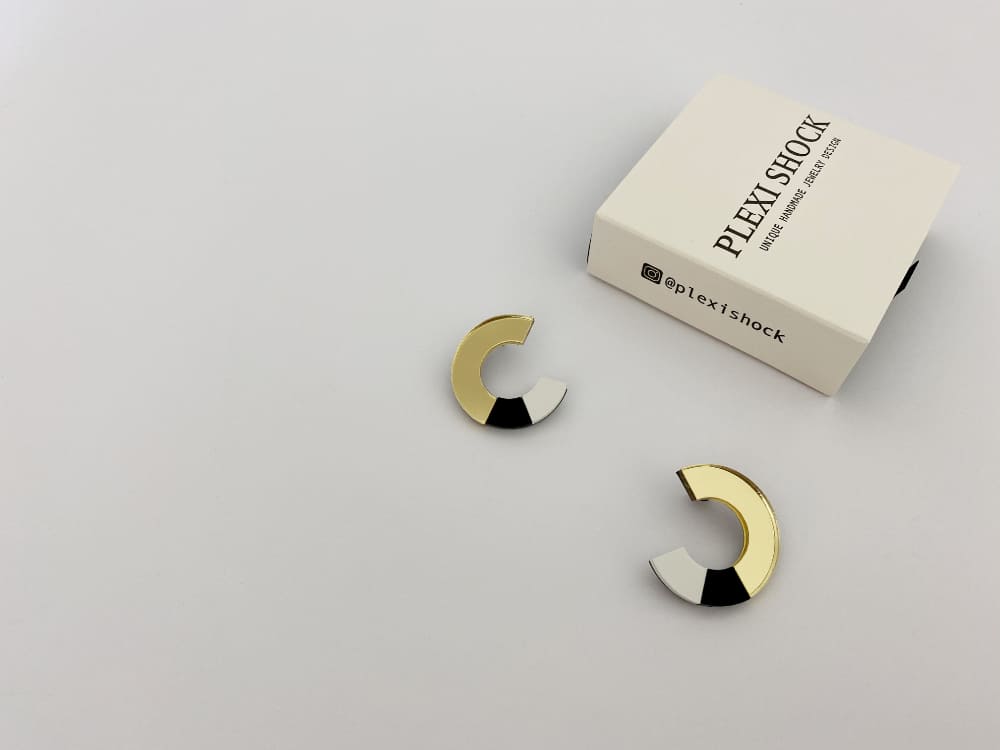 c design geometric earrings by plexishock