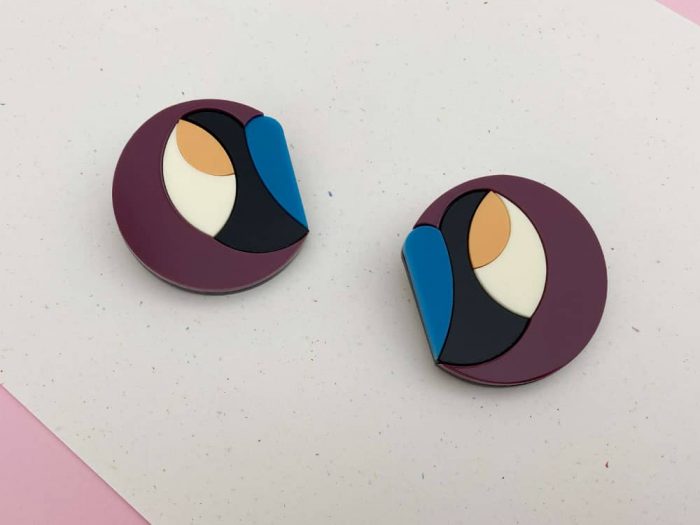 abstract earrings by plexishock