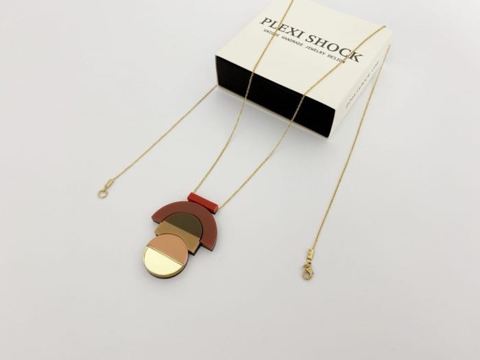 geometric elegant pendant necklace