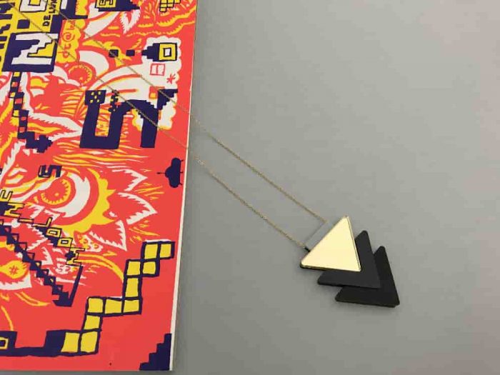 perspex pendant necklace