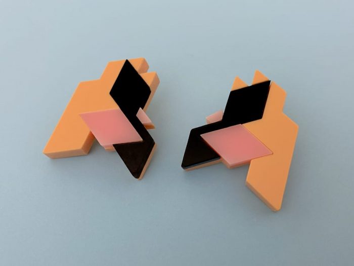 isometric earrings