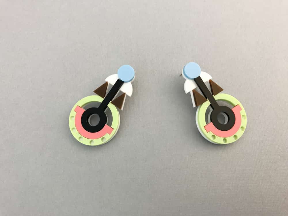 acid green earrings
