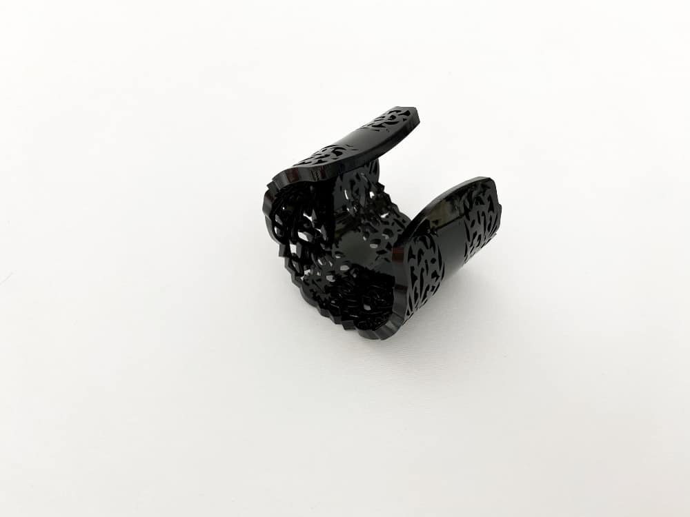 black lace perspex bracelet by plexi shock