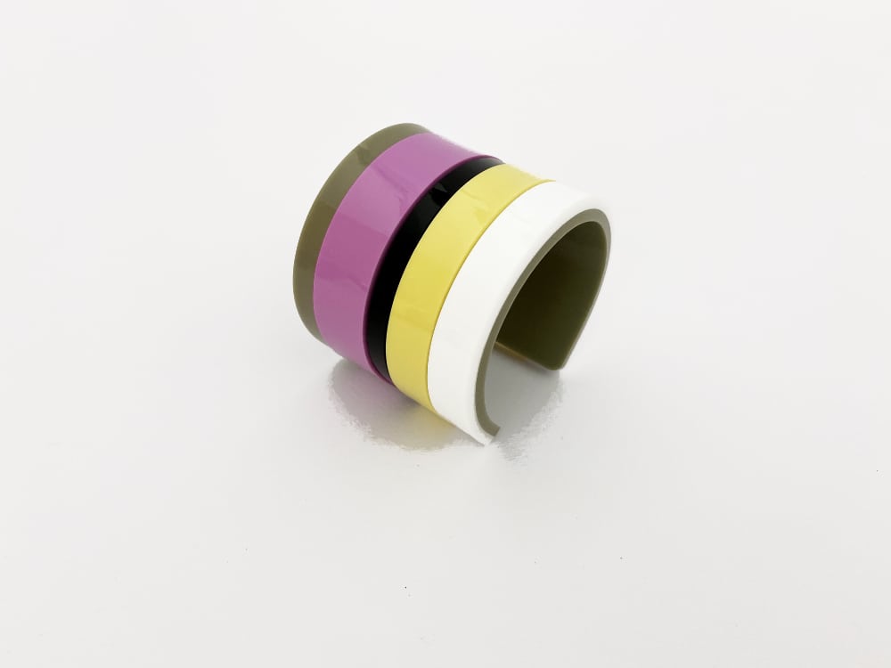 grey striped bracelet