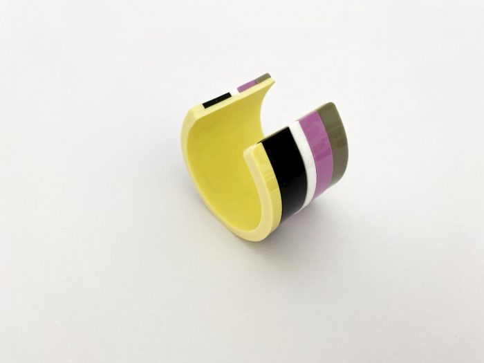 bracciale strisce giallo