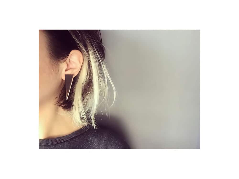 simple triangle earrings
