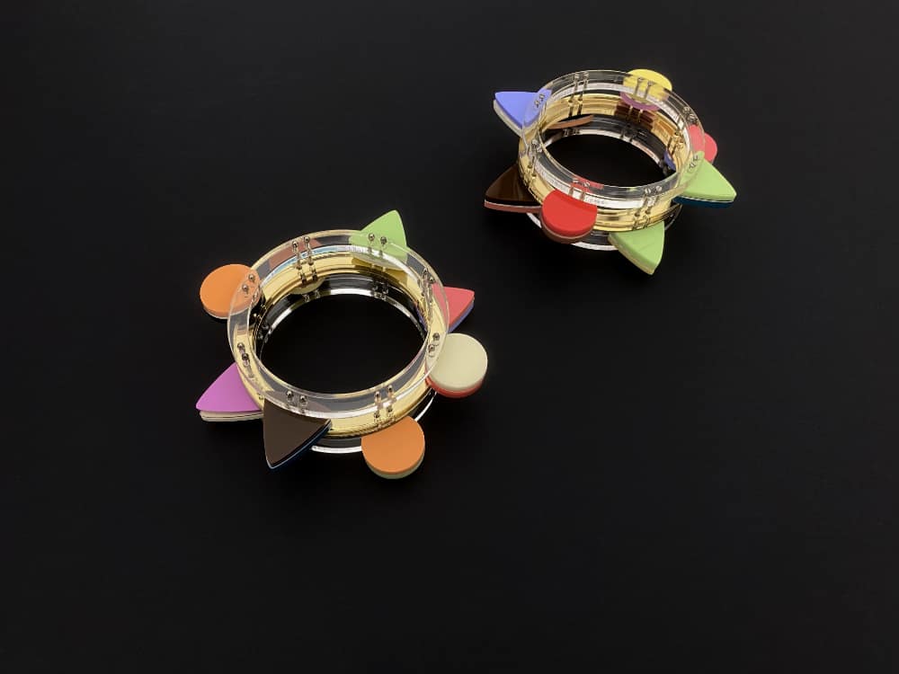 coney bangle by plexi shock italian jewelry design
