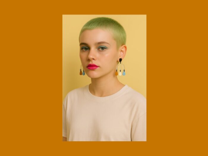 Home 30 Three Way Bow Acrylic Earrings by Plexi Shock Roma