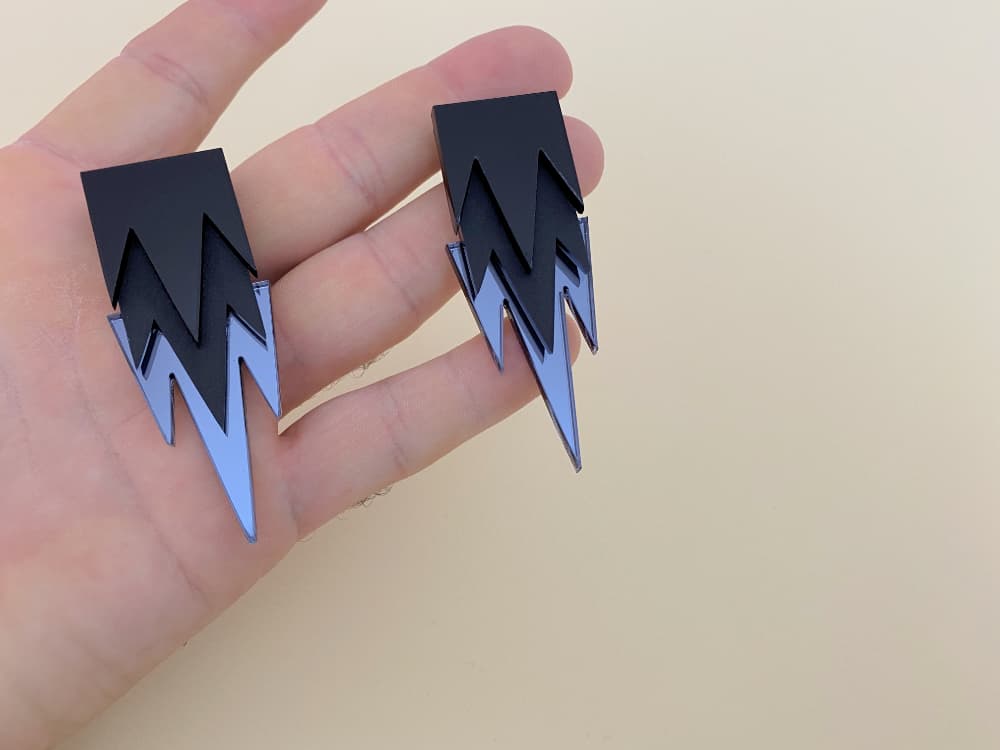 acrylic goth earrings