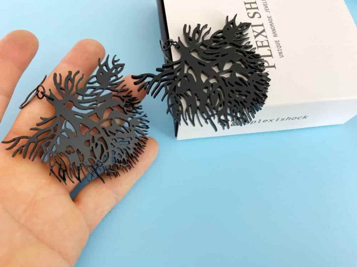 aquatic coral earrings