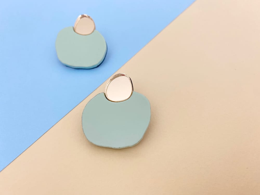 irregular acrylic earrings by plexi shock