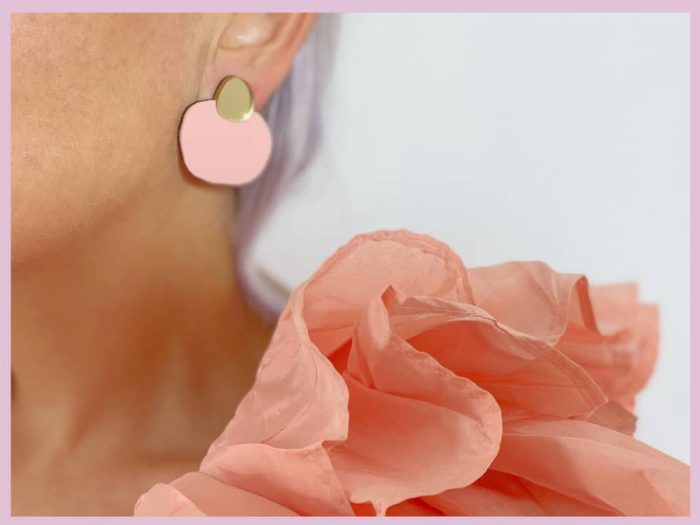 acrylic irregular earrings by plexi shock