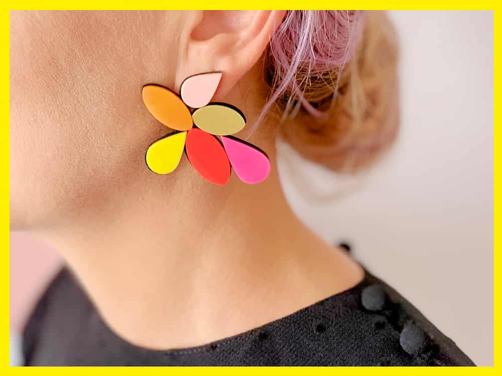 Stud Statement Colorful Earrings