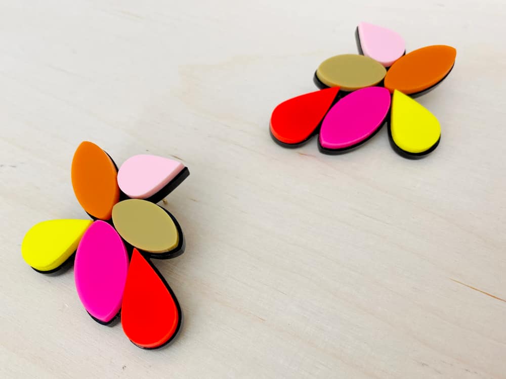 colorful handmade earrings