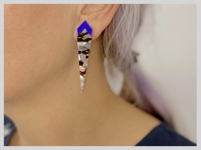 fashion design celluloid acrylic earrings