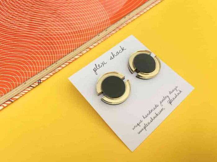 Home 31 Modern Circle Earrings by plexi shock design