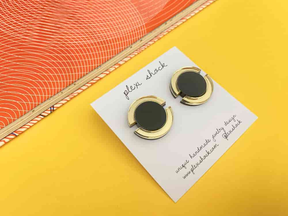 Modern Circle Earrings 1 Modern Circle Earrings by plexi shock design