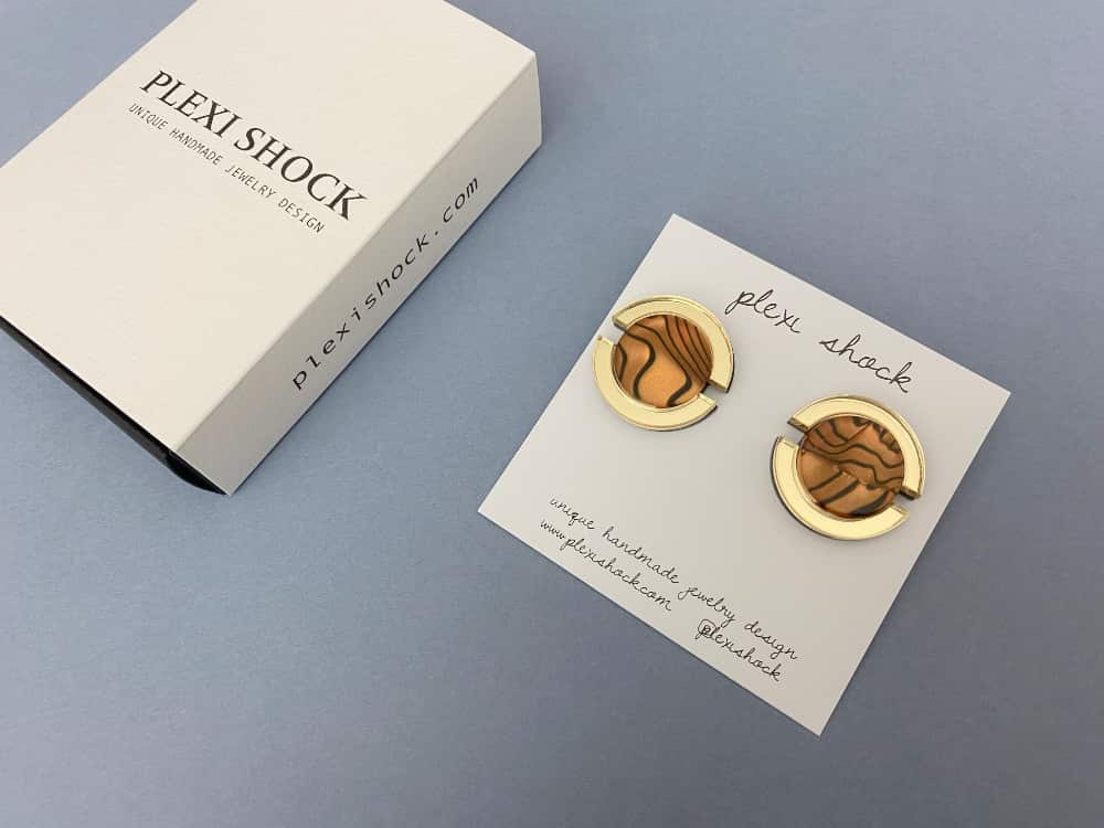 Modern Circle Earrings 6 Modern Circle Earrings by plexi shock jewelry design roma