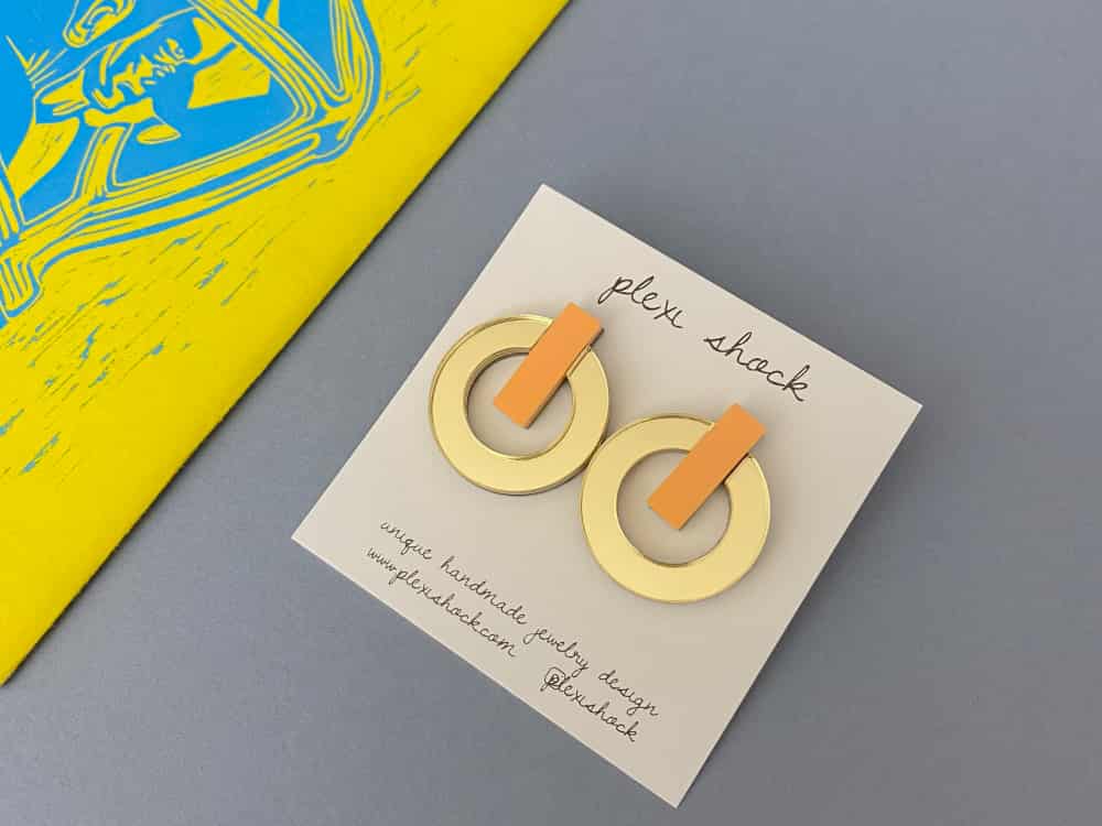 Acrylic Mirror Geometric Earrings 6 Acrylic Mirror Geometric Earrings