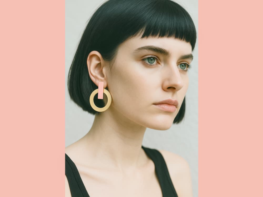 Acrylic Mirror Geometric Earrings 2 acrylic mirror geometric earrings by Plexi Shock design Roma
