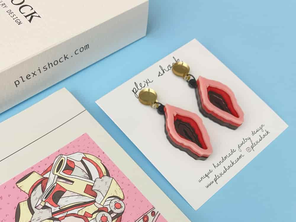 Girl Power Earrings 1 girl power earrings by plexi shock