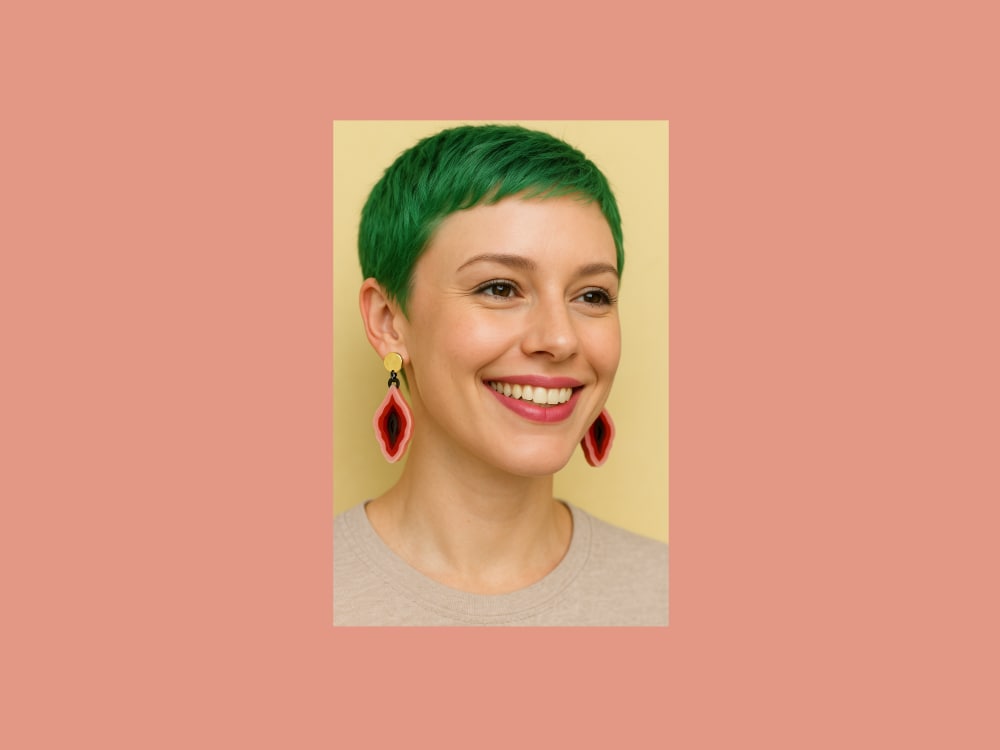 Girl Power Earrings 2 girl power perspex earrings by plexi shock