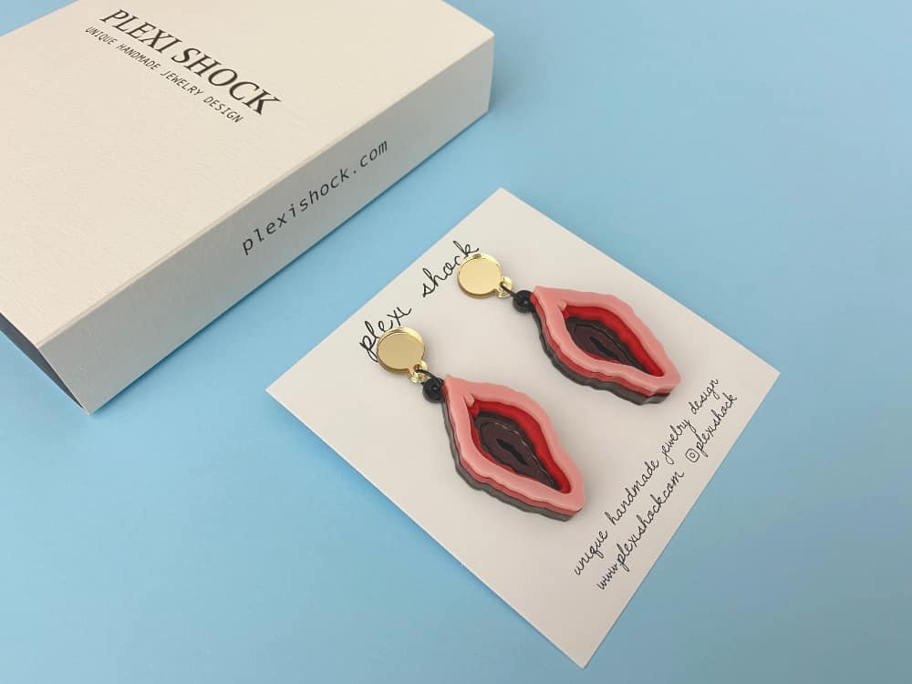 Girl Power Earrings 4 girl power plexiglas earrings by plexi shock