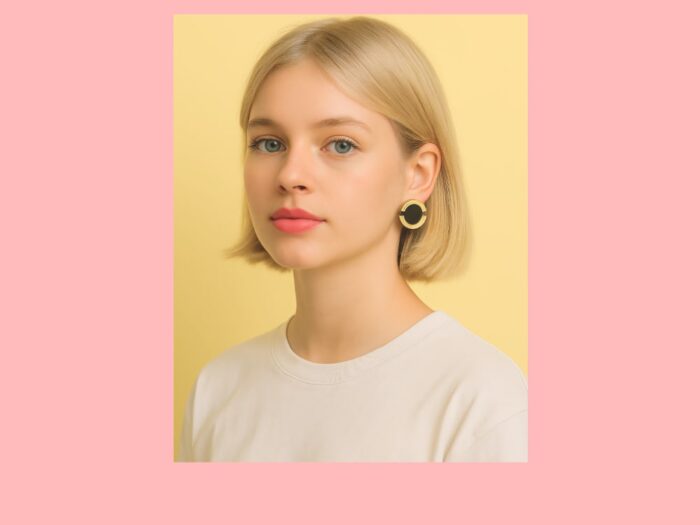 Home 32 plexiglass modern circle earrings by plexi shock roma